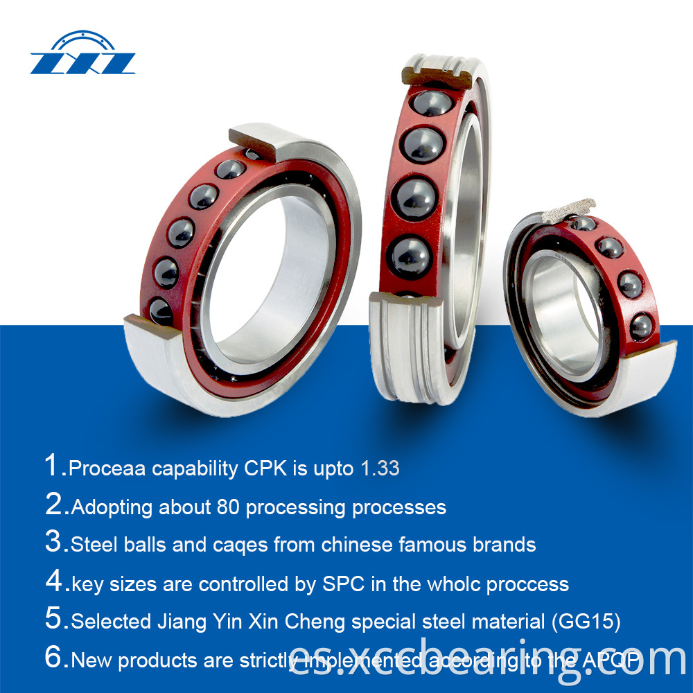 High Precision Sealed Angular Contact Ball Bearings type